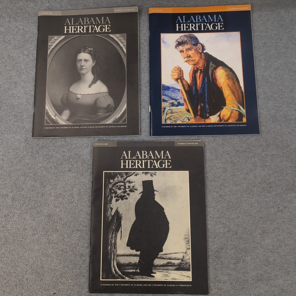 Alabama Heritage Magazine Journal Collection History Culture Set of 3